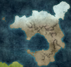 The Desolate Continent Map